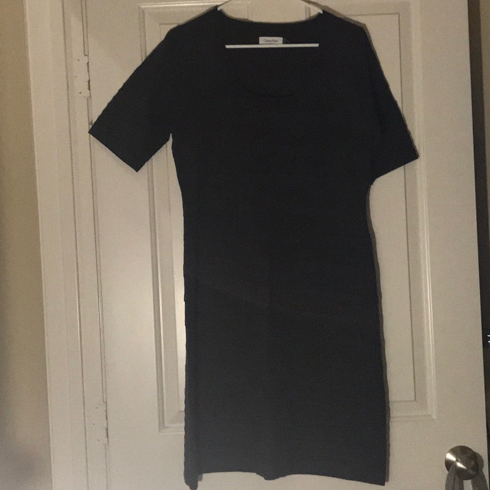 Calvin Klein dress (striped monochromatic)